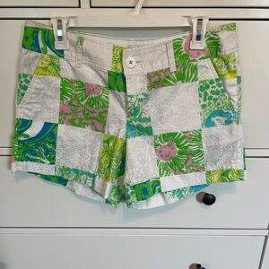 Lilly Pulitzer Callahan short patchwork jungle print size 8